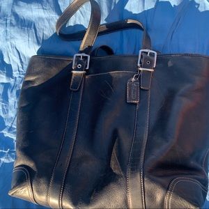 Black Coach tote bag